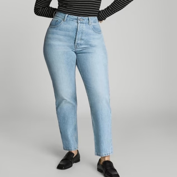 Everlane The Curvy 90’s Cheeky Straight Jean Size 28 Crop - Picture 1 of 10